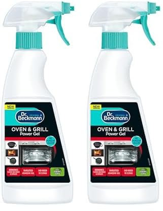 Dr. Beckmann Oven Cleaner Active Gel | Ultra Power Formula | also removes tough burnt-on food from barbecues, frying pans and fireplace screens | 375 ml (Pack of 2)