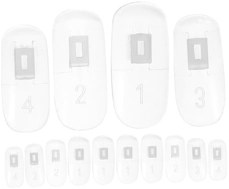 ARTSEWPLY 100 Pcs Mechanical Practice Nail Tips Flexible Joint Fake Hand Nail Display Sticks Training and Sample Display