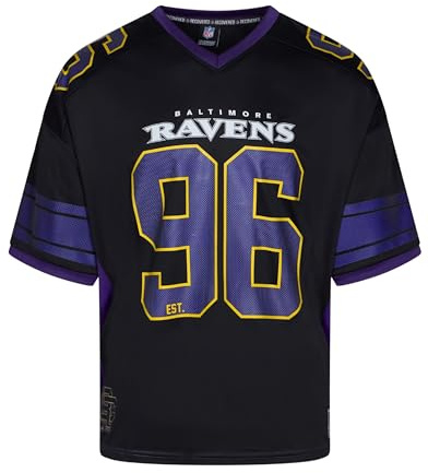 Recovered Baltimore Ravens NFL Mesh Oversized Top Jersey Trikot Schwarz - XXL