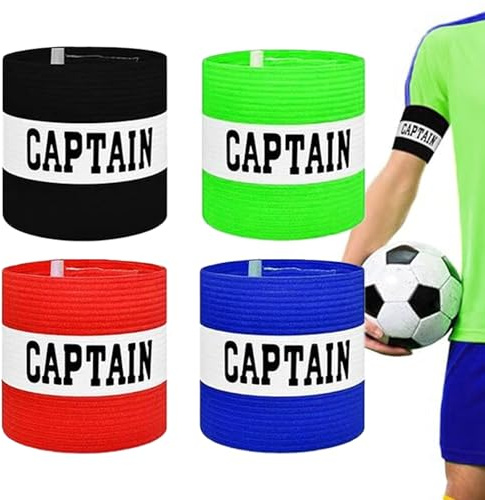 YNR Fascia Capitano Calcio Fascia da Capitano Calcio Professionale Bracciali da Capitano da Calcio Multicolore Elastico Molti Sport per Adulti Captain's Armbands Elastic Sports Arm Bands