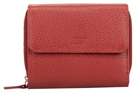 Jost Cuero Monedero Vika Zip Wallet Red Rojo