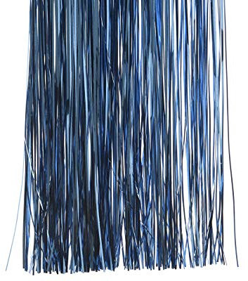 1Stk Lametta (Marineblau/Nachtblau/Navy) glänzend Girlande Christbaumschmuck Deko 40x50cm