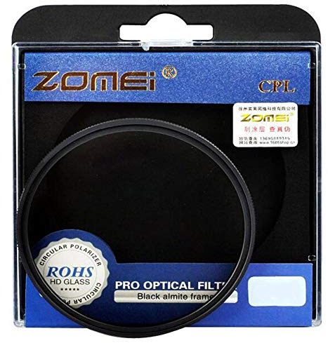 ZOMEI 72mm CPL polarizzatore circolare polarizzatore fotocamera filtro AGC vetro ottico per Canon Nikon DSLR fotocamera obiettivo