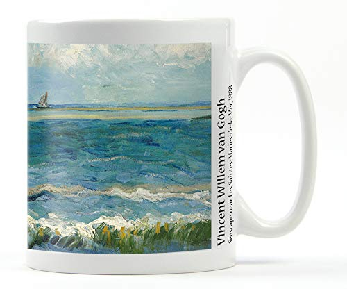 1art1 Vincent Van Gogh Das Meer Bei Saintes- Maries-de-la-Mer, 1888 Foto-Tasse Kaffeetasse 9x8 cm