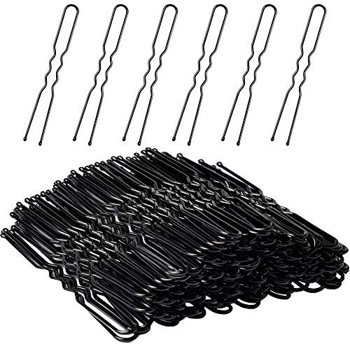 Bobby Pins, MORGLES 80pcs Black Hair Grips for Thick Fine Hair Women Children with Box, 6cm/2.4in