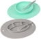 UpwardBaby Suction Plates & Bowls for Baby-Toddler Essentials Silicone Baby Plate & Bowl with 2 Baby Spoons Self Feeding 6 Months-Kids Plates Baby Utensils & Baby Feeding Supplies-BPA Free