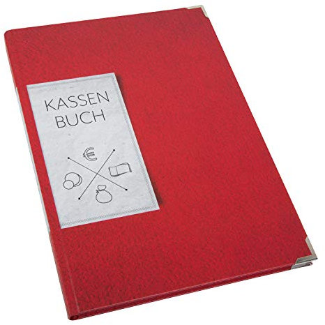 Logbuch-Verlag Hardcover Kassenbuch rot - ordnungsgemäßes Finanzbuch DIN A4 Kassen Buchführung Buchhaltung Barzahlungen
