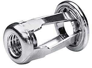 GOEBEL® - 250 x Spreiz-Blindnietmuttern Nietmuttern M4 Stahl verzinkt (Ø x L) 8,0 x 17,0 mm Blindmuttern Flachkopf Rundschaft Schaftende offen Einziehmutter Einnietmuttern - GO-FOUR