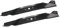 SECURA Jeu de lames (éjection) compatible avec Cub Cadet RZT S 46 17BICBDT603 Tracteur de pelouse