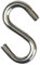 Apona S-Haken 25mm, 3mm ø symmetrisch vernickelt (30 Stück)