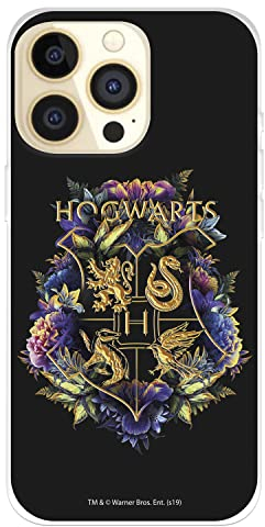 Schutzhülle für iPhone 14 Pro, offizielles Harry Potter Hogwarts Floral zum Schutz Ihres Handys, flexible Silikonhülle mit offizieller Harry Potter-Lizenz
