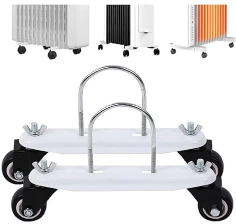 Beekeg 20 x 15 cm - Pieds de radiateur à huile universel - Support mobile - Applicable à toutes les marques - Pièces de radiateur à huile