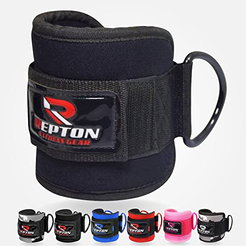 Ankle Straps for Cable Machines Attachments Ankle Cuffs for Glutes Kickback, Leg Extensions and Hip Abductors for Men and Women Stain less Steel Double D Ring, Adjustable Hook & Loop Neoprene Support…
