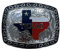 WMG Texas State Gürtelschnalle Flagge Karte Cowboy Rodeo Western Fashion Star Goldton Farbe, silber, schwarz, Medium