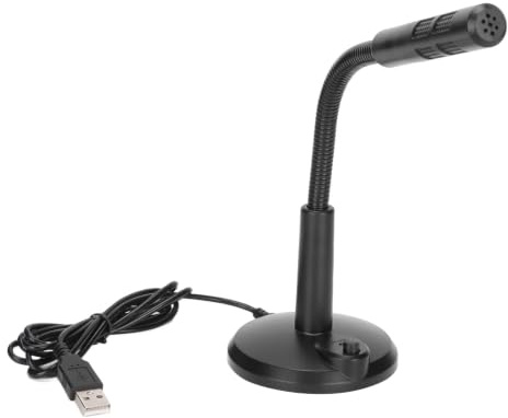 Cyrank Microfono USB, Microfono da Tavolo Microfono Per PC Per Computer con Pulsante Mute Microfono Professionale a Condensatore Per Giochi in Streaming Registrazione Vocale Podcast Microfoni