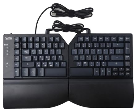 YMDK Split 75% NKRO Core Alps Matias Silent Switches Magnetische Handauflagen Ergonomie Voll programmierbare Makro Mechanische Tastatur