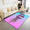 HATEGE Teppich Wohnzimmer 60 x 100 cm Waschbar Ananas, Outdoor Teppiche Kurzflor 3D Tropische Frucht, Carpet Flauschig Ananas DT2487