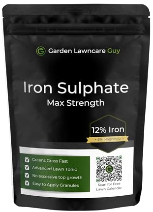 Iron Sulphate Max Strength - Lawn Feed - Fact Acting Grass Greener and Fertiliser - Use all Year - Garden Lawncare Guy
