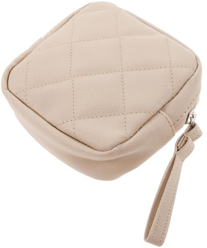 minkissy Mini Sanitary Storage Bag with Zipper - Portable Napkin Storage Pouch Small Makeup Bag for Women Girls Ladies PU