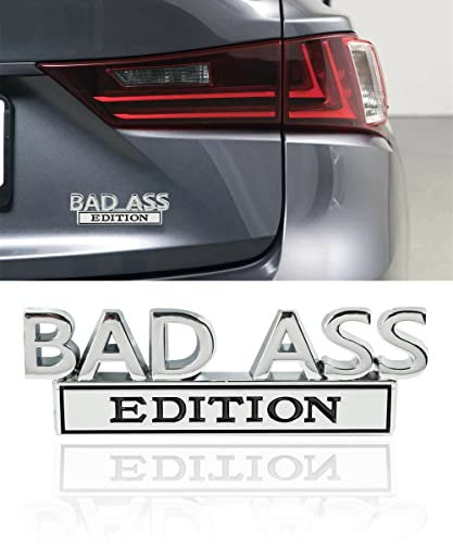 Flaconi 3D Aufkleber Auto,Auto Sticker Tuning,Auto Aufkleber,Aufkleber Auto Tuning,Autoaufkleber Heckscheibe,Autoaufkleber,Auto Sticker,Geeignet für Allgemeine Fahrzeuge (Silber-Schwarz, B)
