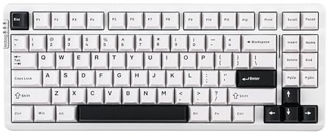 EPOMAKER X LEOBOG HI86 Wireless Gaming Keyboard, Mechanische Dichtungstastatur aus Aluminium mit lackierter Oberfläche, Hot-Swap-fähige Tastatur mit RGB-Hintergrundbeleuchtung für Win/Mac (Weiß)