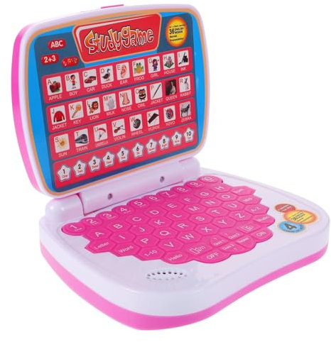 KONTONTY Computer Portatile Educativo Per Bambini Piccoli Modalità Di Apprendimento Vari Leggero E Sicuro Tablet Didattico Giocattolo Interattivo