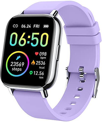Motast Smartwatch für Damen und Herren, Schlaf-/Herzfrequenzmesser, IP68 wasserdicht, Fitness-Tracker