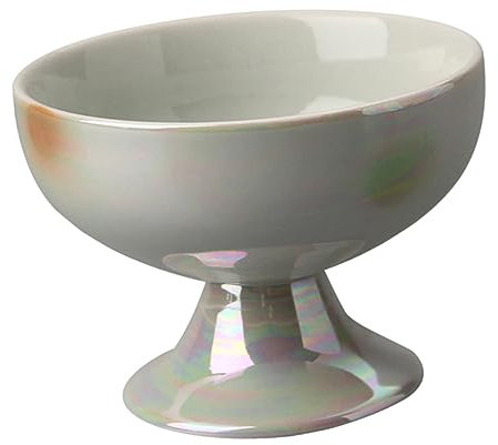 Cabilock Palette De Hauts à Jambes Hautes En Perle Bol Portion Plateau Décoratif Grand Corbeille à Fruits Décorative Decoration Table Coupe à Fruits Sur Pied Beige Céramique