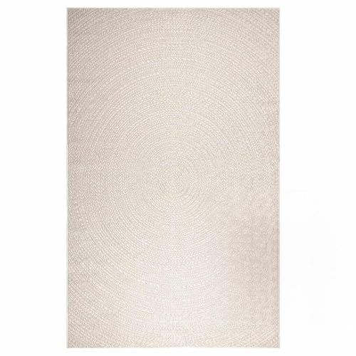 vidaXL Teppich ZIZUR Creme 200x290 cm Jute-Optik Indoor und Outdoor, Fußmatte, Bodenteppich, Teppichboden, Bodenmatte, Flächenvorleger, Innenteppich