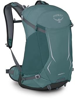 Osprey Hikelite Unisex Hiking Bag, 26L, Cascade Blue | daypack, travel daypack, camping pack, rain cover, wet weather carry, Blue color, OS size