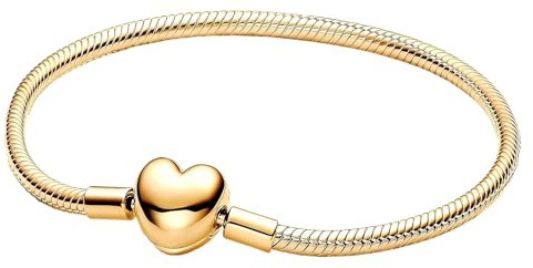 QOAUPO Schlangen Gliederarmband mit Kugelverschluss,Damen Love Charm Armband 925 Sterling Silber,Metall Basis Armbänder Kompatibel mit Charms und Anhängern
