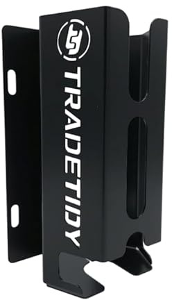 Tradetidy Electrical Tape Holder Steel Rack for 10 Rolls 19mm Black