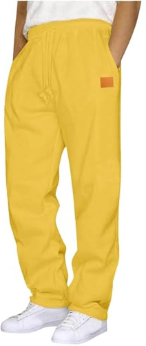 Pantaloni Tuta Uomo Invernali Pantaloni Sportivi da Uomo Lunghi in Cotone Pantalone Sportivi in Pile con Tasche Palestra Jogging Running Moto Sport Pants Felpati Trousers Autunnali Eleganti Casual