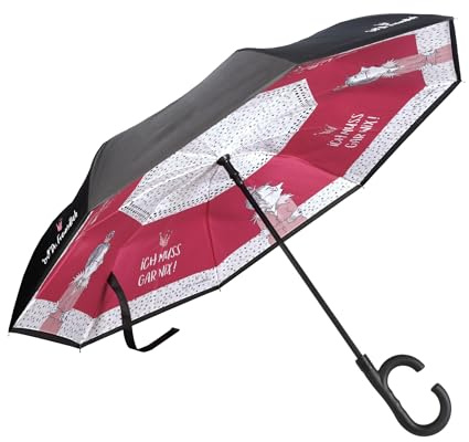 Goebel Regenschirm Upside-Down Freundlieb Ich muss gar nix Atelier