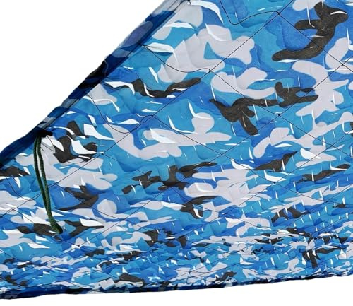 Filet D'ombrage Camouflage, Voile D'ombrage et TissuOxford Rectangulaire pour Pergola de Jardin Chasse Camping Fête, Filet Poulailler et Brise Vue Treillis de Camouflage(2x7.0m/6.6x23ft)