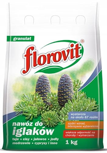Concime per conifere e siepi 1kg - fertilizzante NPK - tuia abeti pini cipressi