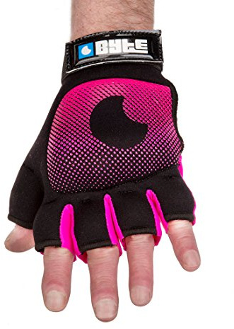BYTE ADULTS HOCKEY KNUCKLE GLOVE HOT PINK/BLACK
