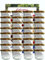 hocz Lot de 25 bocaux de conservation en verre | Quantité : 25 pièces | Capacité : 125 ml | Avec couvercle à visser couleur or 25 étiquettes | Polyvalent pour pots de confiture, étiquettes ménagères