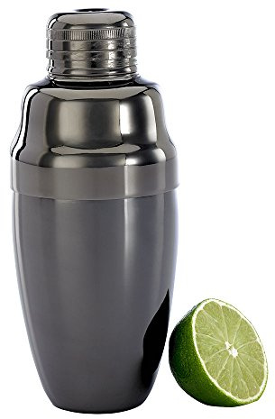 Barfly 3-Piece Heavy Duty Cocktail Shaker Set, Stainless Steel, Black, 9.7 x 9.1 x 14.8 cm