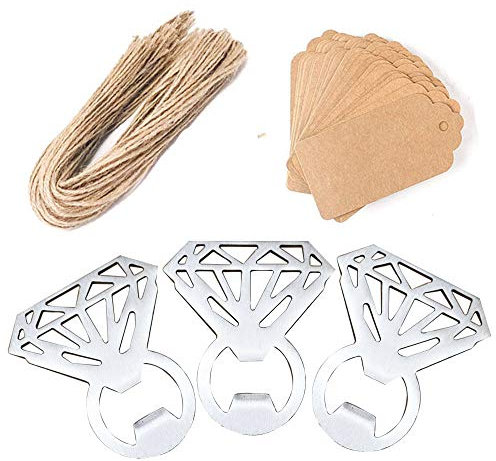 Awtlife 24 pz apribottiglie vintage diamante per bomboniere di nozze