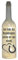 WB wohn trends LED-Flasche mit Motiv, Am Ende des Regenbogens... / Pferd Hufeisen, grau, 29cm, Flaschen-Licht Glitzer-Flasche Leuchtflasche Lampe mit Text Spruch Trauer