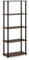 Furinno Turn-N-Tube 5-stufiges Mehrzweck-Regal-Präsentationsregal, Walnuss/Braun