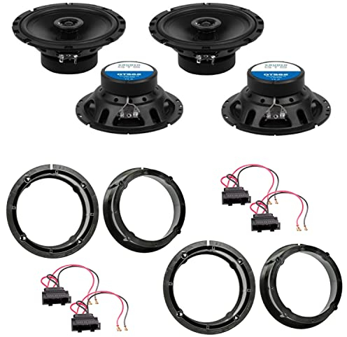 Lautsprecher Einbauset kompatibel mit Polo 9N Polo 9N3 vorne und hinten Crunch GTS62