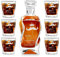 Maverton Whiskey Karaffe + 6er Whiskygläser Set mit Gravur - 700ml Whisky Dekanter - Geschenk zum Geburtstag für Männer - Vater