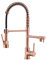 Avola Classical Copper Kitchen Faucet with Pull Down Sprayer, Rose Gold Kitchen Sink Faucet with Pot Filler Single Handle Commercial Brass Tap for Bar Laundry RV Utility Sink