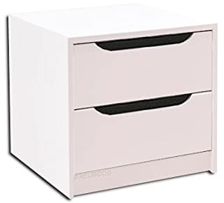 . com - Cajonera para Armario, Completamente Montada, Frente Góndola, Color Blanco, 50 cm Ancho x 45 cm Fondo - 2 Cajones 16 cm. Alto 40,8 cm. ENTREGA A PIE DE CALLE.