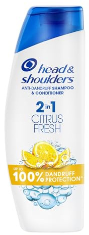 6er Pack - Head & Shoulders 2-in-1 Anti-Schuppen Shampoo + Spülung für fettiges Haar – Citrus Fresh – 330 ml