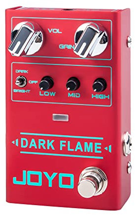 JOYO Modern Metal High Gain Distortion Gitarreneffektpedal mit verschiedenen Klangstilen für E-Gitarre – True Bypass (Dark Flame R-17)