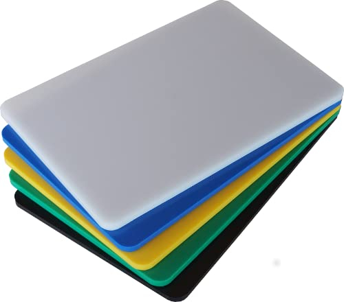 MCM service Tagliere Professionale in Polietilene Colore Bianco 40x30x1 cm cm Made in Italy