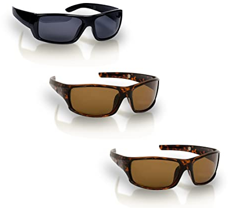 Mediashop HD Polar View - polarisierte Sonnenbrille - Damen & Herren - Sportbrille - Brillen Set braun - Fahrerbrille mit UV400 Schutz - Unisex - Fahrradbrille